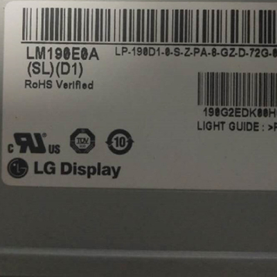 19.0インチLVDS 30ピンはLCDのパネル・ディスプレイLM190E0A-SLD1 LGの表示RGB 1280X1024をインターフェイスさせる