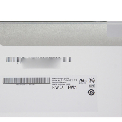 AUO B156XW02 V6 15.6 インチ ラップトップ LCD パネル 1366*768 WXGA 100PPI LVDS 40 ピン