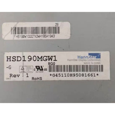 HSD190MGW1-G 19インチ LCDスクリーン アンチグラス ハードコーティング 1440*900 LCD パネル