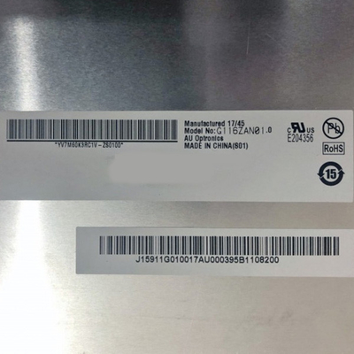11.6インチ G116ZAN01.0 3840*2160 LEDドライバー付きLCDスクリーン