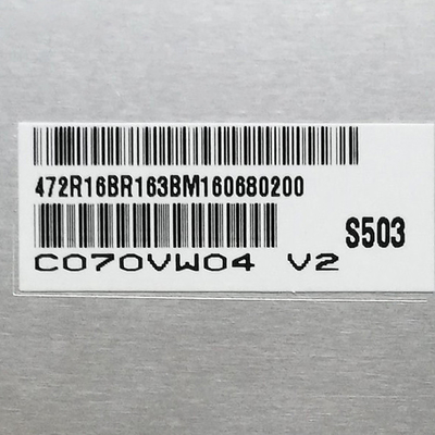 C070VW04 V2 オリジナル 7.0 インチ 800*480 133PPI ディスプレイ