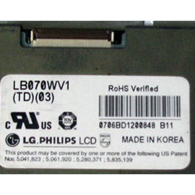 LB070WV1-TD03 7.0インチ液晶ディスプレイ 800*480液晶パネルモジュール