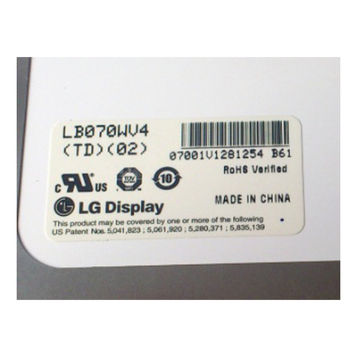 LB070WV4-TD02 TFT-LCDスクリーン 7.0インチ 800*480 LCDディスプレイ