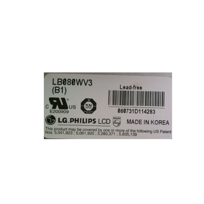 LB080WV3-B1 8.0インチ LCDスクリーンモジュール 800*480 LCDディスプレイパネル
