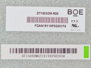 15インチ 1024*768 DT150X0M-R00 LCDディスプレイ パネル 工業用