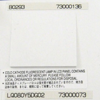 LQ080Y5DG02 800*480 8.0インチ TFT LCD モジュール LCDスクリーン